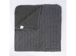 АРТ-015 Покрывало полиэстр жатый 200*220 "Полоска серый кардинал"