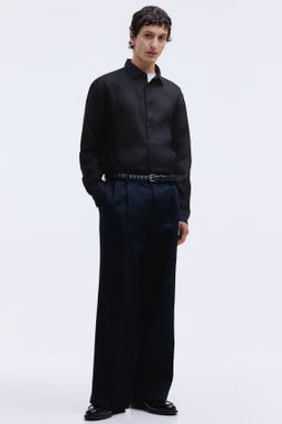 Camisa de lino Slim Fit - H&m фото 10