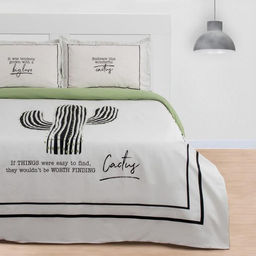 Постельное бельё Этель 2 сп Кактус 175х215 см, 200х220 см, 50х70+3 см - 2 шт