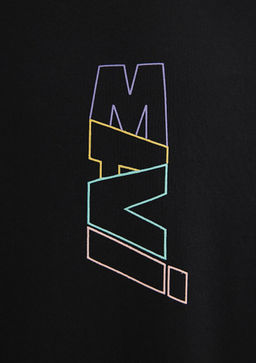 Mavi Logo S?rt Bask?l? Siyah Tisort  фото 7