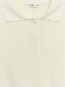 Лонгслив поло из вискозы / Zarina  фото 9