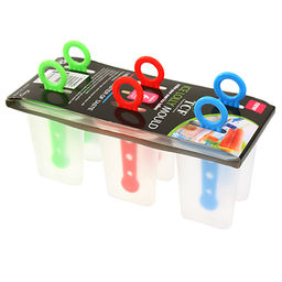 Форма пластмассовая для замораживания фруктового льда/мороженого 6 штук "Пирамидка" 18,7х6,9см h10,5см (Китай)