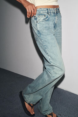 ZW COLLECTION RELAXED MID-WAIST JEANS - Zara фото 11