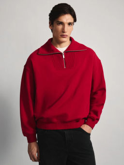 Толстовка relax fit на молнии / Zarina  фото 4