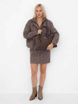 Сумка 9678SP cappuccino Velina Fabbiana-Safenta