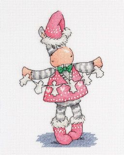 Klart набор для вышивания 8-275 Новогодняя гирлянда 12.5 х 18 см