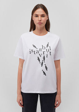 Istavrit Bask?l? Istanbul Tisort - Mavi фото 2