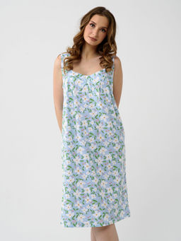 Сорочка 100% Хлопок Полянка (бретель) - Оптима фото 4