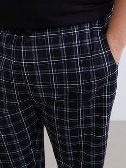 B?y?k Beden Standart Kal?p Ekose Erkek Pijama Alt