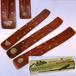 Подставка под благовония Лыжа дерево в ассортименте уп 10шт