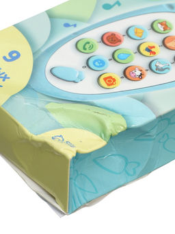 УЦЕНКА Музыкальный телефончик Крошка-моркошка синий, свет, звук