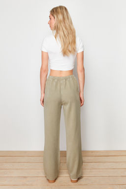 Bej More Sustainable %100 Tencel Beli Lastikli Yuksek Bel Jeans TWOSS24JE00203 - Trendyolmilla фото 24