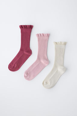 THREE-PACK OF LONG TERRY SOCKS - Zara фото 8