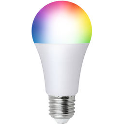 LED-A60-12W/RGBW/E27/230V/WF/FR PLS80WH Умная лампа светодиодная Wi-Fi+Bluetooth, диммируемая. Форма "А", матовая. 2700-6500K+RGB. Голосовое управление+приложение UnielSmart. TM Uniel