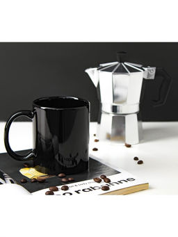 Кружка Доляна «Классика», 390 мл, керамика, чёрная