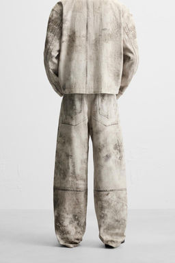 ABSTRACT PRINT TROUSERS - Zara фото 12