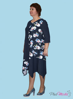 Платье Модель №1 размеры 52-62 - Plusmoda фото 5