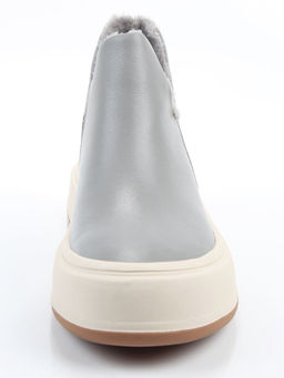 01-XKL24-069R GRAY/BLUE Ботинки демисезонные женские (натуральная кожа, байка)