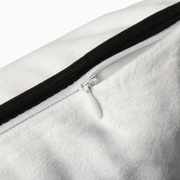 Наволочка декоративная Этель Кант, 45х45, цвет белый, велюр (100% пэ)  фото 4