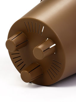 Кашпо для цветов «Микрит», 7.8 л, d=28 см, h=25.5 см, со вставкой, пластиковое, бежевое