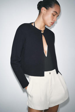 KNIT CARDIGAN WITH GOLDEN BUTTONS - Zara фото 2