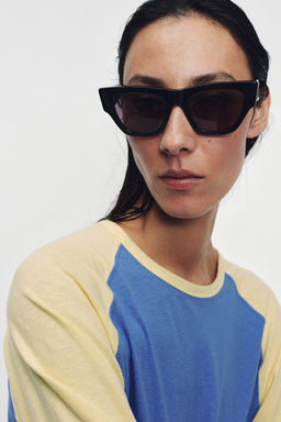 CAMISETA RANGLAN MANGA LARGA / Crudo / Azul - Zara фото 2