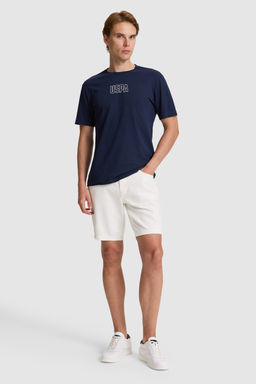 Erkek Lacivert Regular Fit Bisiklet Yaka Ti__rt - U.s. polo assn фото 4