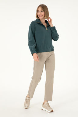 Женские легкие спортивные штаны цвета хаки Неожиданная скидка в корзине