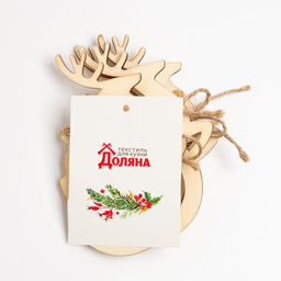 Набор колец для салфеток Олень, 4 шт, 7х11 см, дерево - Доляна фото 5