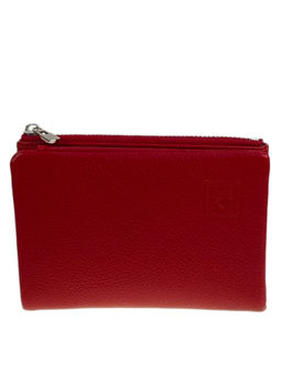 Женское портмоне из искусственной кожи, цвет красный