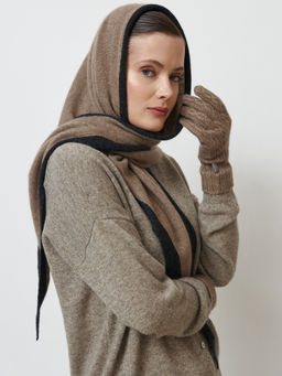 Перчатки из кашемира 31022 капучино