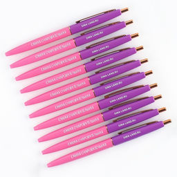 Цена за 10 шт. Ручка шариковая, синяя паста, 0.7 мм, автоматическая, пластик Самая очаровательная