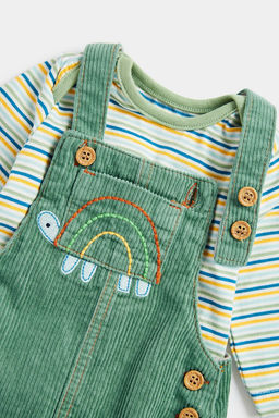 Mothercare / Полукомбинезон вельветовый и боди в комплекте