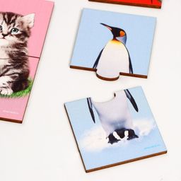 Пазл двойной Животные (головоломка), 12 пазлов, 24 детали - Лесная мастерская фото 10