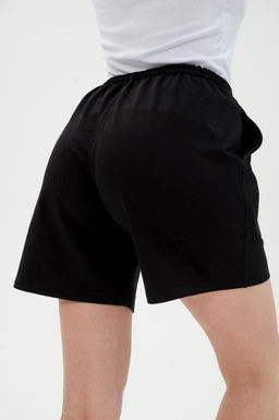 Шорты женские из футера Таиланд черный - Амадэль фото 3