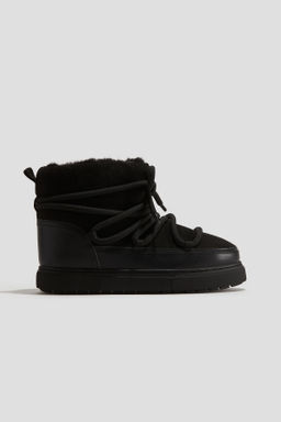 Botas de nieve efecto pelo con forro c?lido