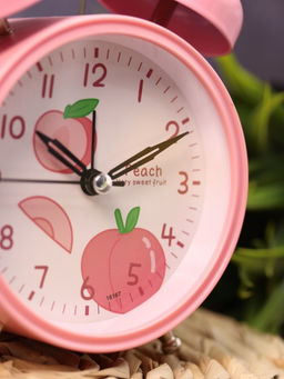 Часы-будильник Peach, pink