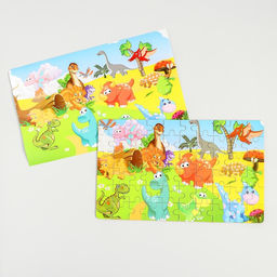 Пазл по цифрам Динозавры, 60 шт., 8х12,5х4 см - Simaland фото 2