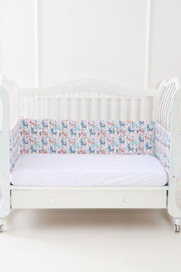 Бортик в кроватку четырехсторонний арт БРК35/ламы