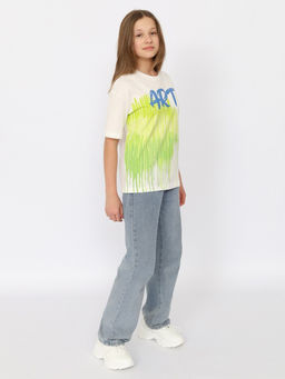 CRB wear/CSJG 63757-21-394 Футболка для девочки,экрю/Ex.Cherubino фото 3