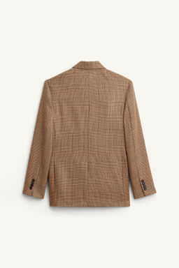 LIMITED EDITION 100% WOOL CHECK BLAZER - Zara фото 5
