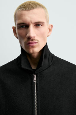 WOOL ZIP-UP JACKET ORIGINS - Zara фото 5