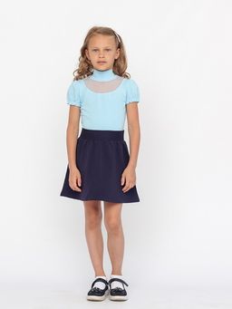 CRB wear/CWJG 63202-43 Водолазка для девочки,голубой/Ex.Cherubino