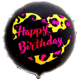 Цена за 5 шт. Воздушный шар фольгированный 18" HBD