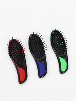 Цена за 3 шт. Расчёска массажная, 4×14.5(±1) см, МИКС