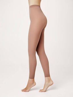 CONTE Матовые леггинсы в рубчик CASUAL cappuccino