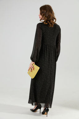 Платье NIKVA н801-10 чёрный в горошек  фото 8