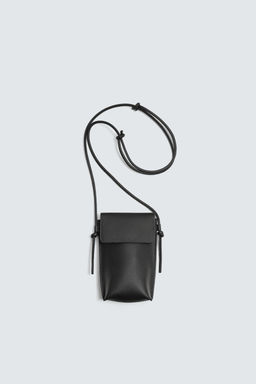 LEATHER CROSSBODY BAG - Zara фото 15