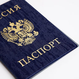 Цена за 2 шт. Обложка для паспорта, цвет синий