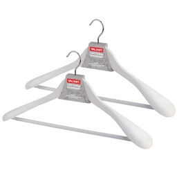 Набор вешалок дерев., 2 шт., с расшир. плеч., 44.5*23*5.8 см, JAPANESE WHITE, шт - Valiant фото 11